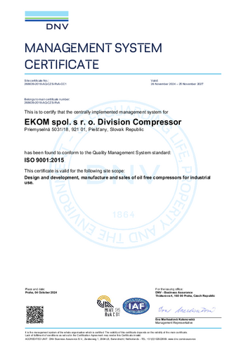 Zertifikat - ISO 9001